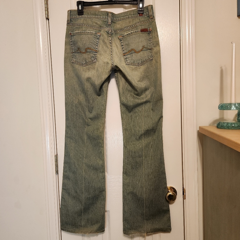 🌼7 For All Mankind By Jerome Dahan Size 28 Bootcut Jeans 31" Inseam Dirty Wash
